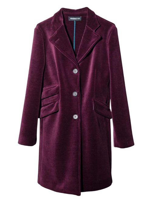 cappotto donna in velluto Good match | AA51-04bordeau